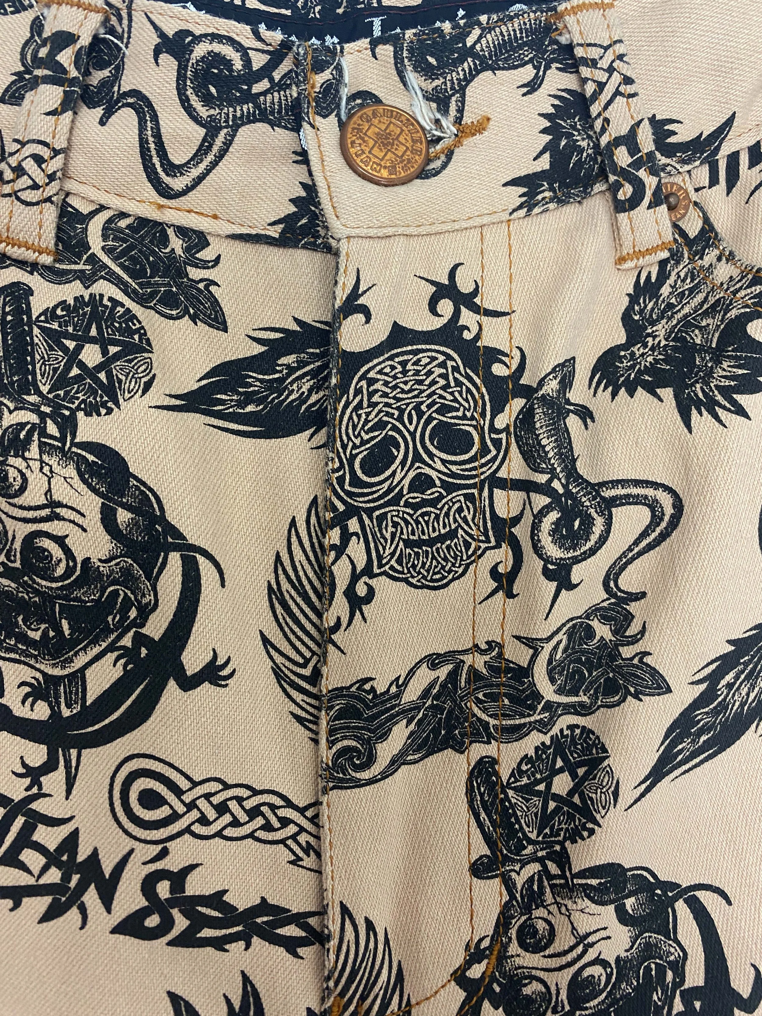 90s Jean-PaulGAULTIER archiveタトゥースキン